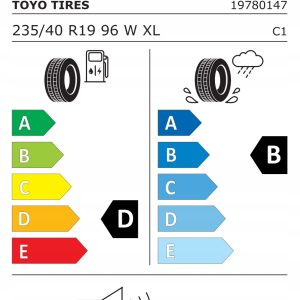 2 opony zimowe 235/40R19 96W TOYO Snowprox S954